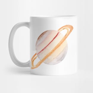 Saturn Watercolor Illustration Mug